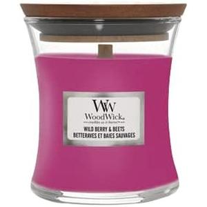 Ароматическая свеча для помещений «Песочные часы» в маленькой мини-баночке с лесными ягодами и свеклой Woodwick