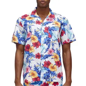 Рубашка с коротким рукавом Sundek Floreale all over, белый