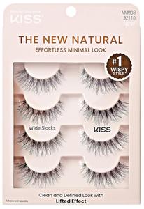 The New Natural Wide Slacks Накладные ресницы Kiss, 4 упаковки