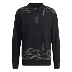 Толстовка Men's adidas Wj Story Swt V Neck Sports Pullover Black, черный