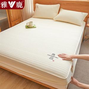 Yalu Простыня на резинке 120х200 см из неокрашенного хлопка с соевой клетчаткой, цвет Liangpin-Mi Bai