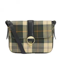 Розовая клетчатая сумка через плечо Barbour, мультиколор