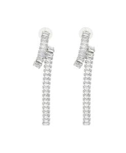 Женские серьги-подвески с блестками SOHI, Silver