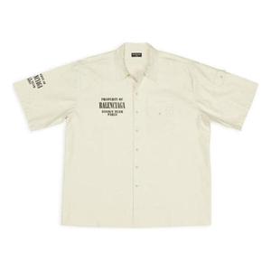 Рубашка property pocket shirt 'beige' Balenciaga, бежевый