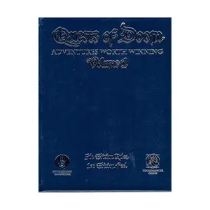 Quests of Doom #1, Vol. 1 w/PDF (D&D 5e) (Limited Signed & Leather Bound Edition), Dungeons and Dragons (5th Edition) (Necromancer Games), твердый переплет