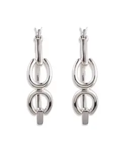 Серьги-Кольца из стерлингового серебра с удилами Lauren Ralph Lauren, silver