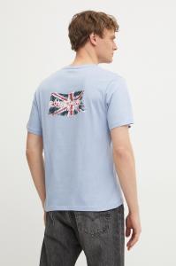 Хлопковая футболка BACK CLAG Pepe Jeans, синий