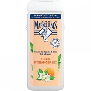 Le Petit Marseillais Экстра-нежный крем для душа органический с цветком апельсина 650 мл