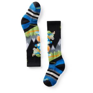 Детские зимние носки с рисунком горного лося (неразборчиво) - многофункциональные Smartwool, черный