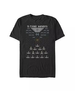 Мужская футболка с коротким рукавом Star Wars Pixel Fight in Space 8-Bit Fifth Sun, черный