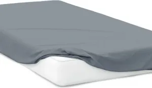 Простыня на резинке , трикотажная простыня на резинке, 100% хлопок, размер: 70 х 140 см, цвет: серый Cotton Castle