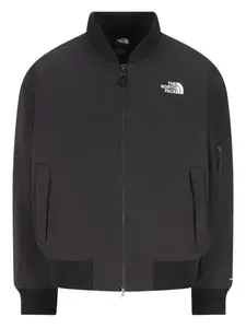 Бомбер на молнии с ребристой отделкой The North Face, черный