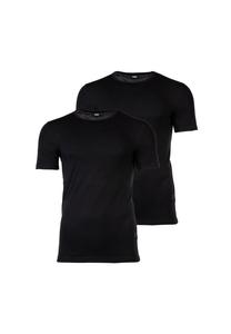 Футболка мужская, упаковка 2 шт. - TShirtRN 2P Modern, майка, круглый вырез, стрейч BOSS, черный