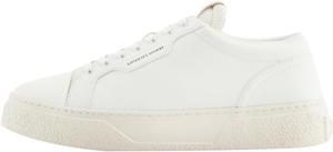 Мужские классические кроссовки Emporio Armani с чистым дизайном и львиной эмблемой Armani Exchange, слоновая кость