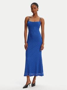 Коктейльное платье regular fit Adoni Mesh 57998DB1 Bardot, синий