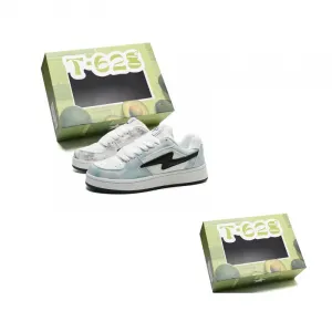 T628 Мужские и женские противоскользящие легкие кеды для скейтборда Lightning Puffy с износостойкой подошвой и непарным дизайном, цвет Mismatched