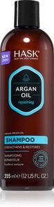 Восстанавливающий шампунь с маслом арганы для поврежденных волос Hask, 355 мл