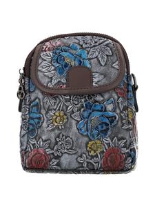 Usha FESTIVAL Женская сумка-портфель синего цвета с разноцветными элементами