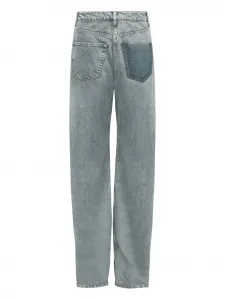 Джинсы с карманами MM6 Maison Margiela, синий