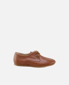 Детские блюхеры из коричневой кожи Eli 1957, коричневый