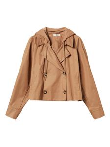 Укороченная куртка TWINSET, коричневый