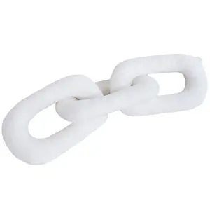 Минималистичная плюшевая кукла с железной цепью и узлом, высота 60см/85см/95см/130см Howard, белый