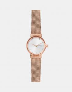 Женские часы Skagen Freja Lille с двумя стрелками, из нержавеющей стали цвета розового золота - ROSEGOLD
