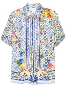 Шелковая рубашка Камилла Camilla, синий