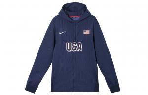 Мужская баскетбольная куртка Dri-FIT Adv производства США Nike, obsidian color/белый