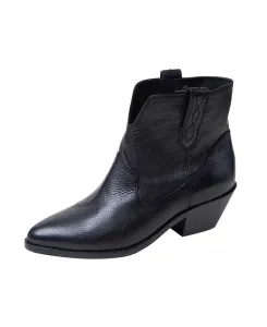 Ботинки вестерн с низким каблуком и без шнуровки Linea Paolo, черный