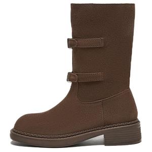 Женские полусапожки цвета хаки BASTO, коричневый