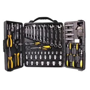 Набор инструментов Stanley для ремонта автомобилей, комплексное оборудование для торцевых инструментов, авторемонт, обслуживание автомобилей, инструмент для ремонта машин, комбинация ключей с храповым механизмом, набор из 110 предметов STMT81243-23