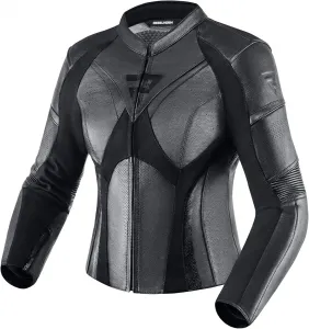 Женская мотоциклетная куртка REBELHORN Rebel Lady из натуральной коровьей кожи. Защита локтей и плеч уровня 2, защита спины уровня 1, перфорированные вентиляционные панели. Размеры до 46, black