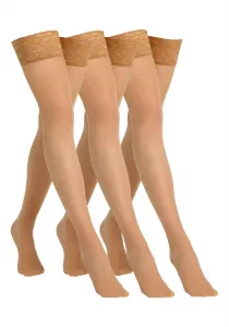 Тонкие колготки Camano "Чулки, 3 шт.", цвет Powder