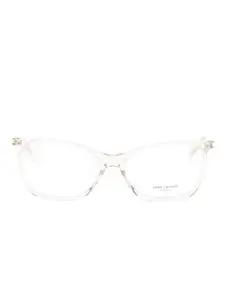 Очки в квадратной оправе Saint Laurent, желтый