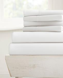 Комплект постельного белья Solids in Style из 6 предметов, размер California King ienjoy Home, White