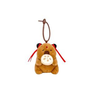 Плюшевый кулон Capybara Ne Zha Fire Spear высотой 13 см Love