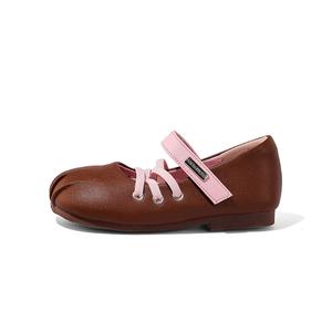 Кожаные туфли ABC DOUKIDS для детей ABCdoukids, коричневый