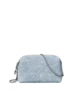 Мягкая кожаная сумка через плечо Fleming Tory Burch, синий