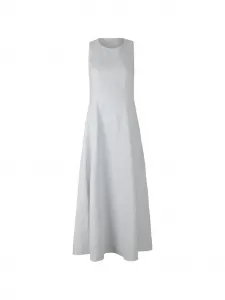 Льняное макси-платье Eleventy, серый