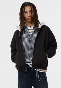 Толстовка PULL&BEAR CONTRAST HOODIE, Black