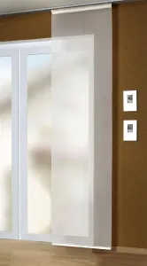 Идеи домашнего декора. Раздвижная штора из однотонной вуали 245 x 60 см, оттенок "кремовый" HOME WOHNIDEE