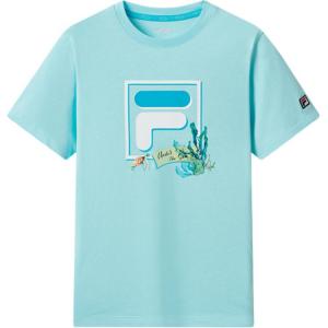Футболка cloud turquoise для подростков FILA KIDS, Cloud Turquoise