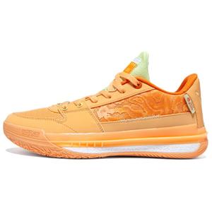 361° Баскетбольные кроссовки с низким верхом, устойчивые к истиранию и скольжению, мужские, оранжево-зеленые