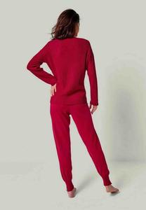 Джемпер BLOSSOM MERINO PULLOVER MIT V-AUSSCHNITT YOU LOOK PERFECT, красный