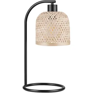 Настольная лампа INTRA E27 1 шт. Nova Luce, Natur/Schwarz