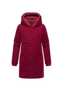 Пальто Navahoo Fluffy Wonder, бордовый