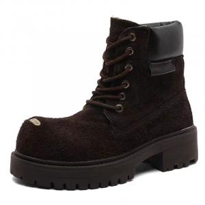 TH FABRICATE Коричневые унисекс ботинки Crew Martin, цвет Brown