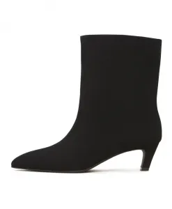 Ботильоны на низком каблуке, черные. Cesare Gaspari, черный