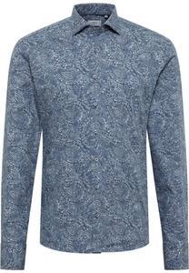 Рубашка делового кроя Slim Fit ETERNA, темно-синий